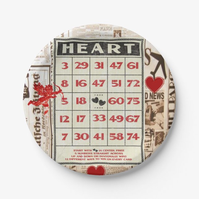 Paper plates Valentine's Day (Front)