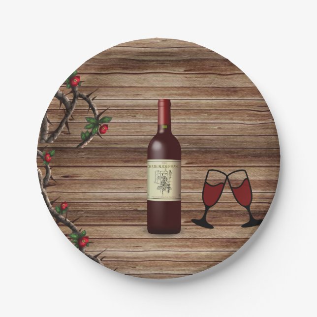 Paper plates Vineyard (Front)