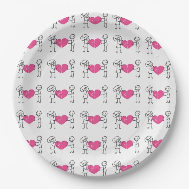 Paper Plates/Wedding Couple Plates (Front)