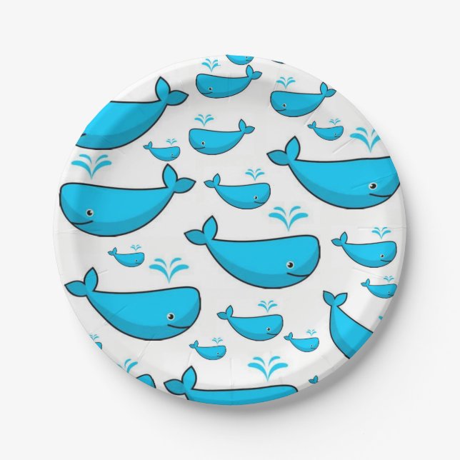 Paper plates Whales (Front)