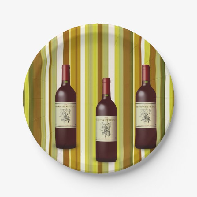 Paper plates Wine (Front)