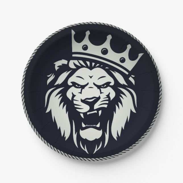 Paper Plates with lion design (Front)
