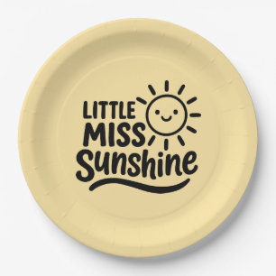 Paper Plato - Little Miss Sunshine Plates