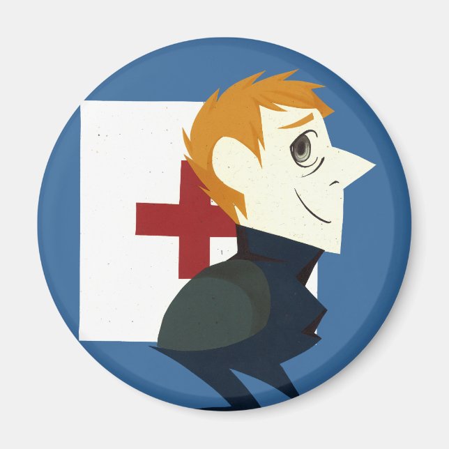 Paper Portrait Magnet (Front)