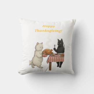 Paper&pukku happy Thanksgiving! Throw Pillow