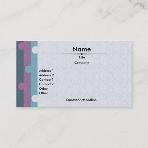 Customizable Paper Punch Business Card