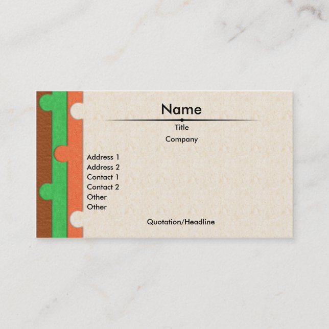 Paper Punch Business Card (Front)