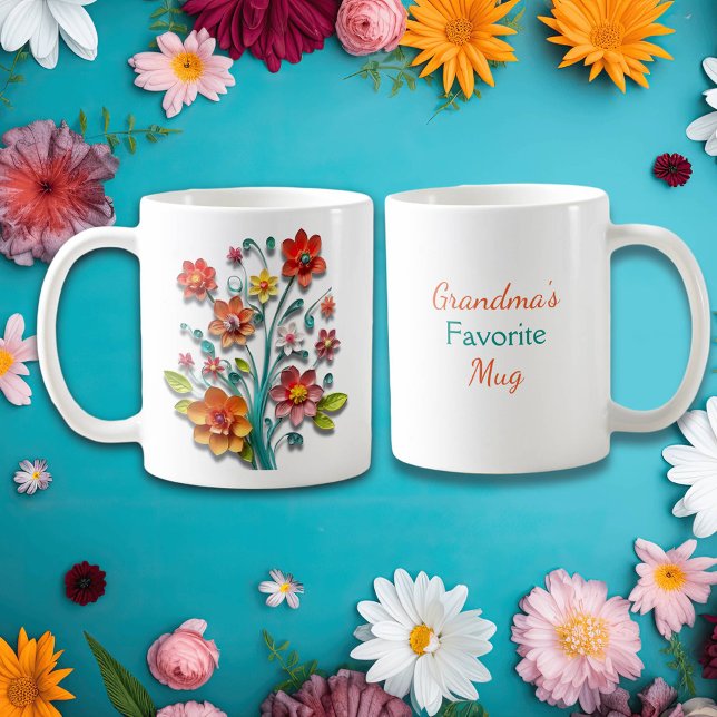 Paper Quilling Flowers | Grandma's Favorite Coffee Mug (Creator Uploaded)