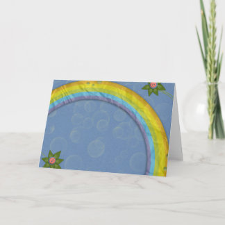 paper rainbow card