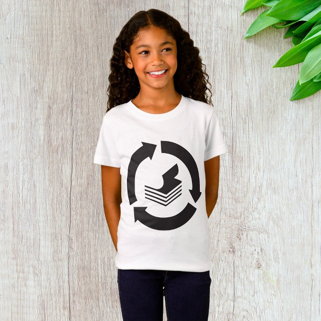 Paper Recycling Girls T-Shirt (Creator Uploaded)