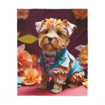 Paper Rococo Norfolk Terrier Pastel Colors