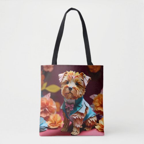 Paper Rococo Norfolk Terrier Pastel Colors  Tote Bag