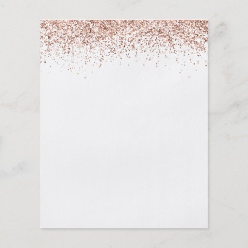 PAPER | Rose Gold Glitter Bridal Shower Invitation | Zazzle