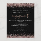 DIY Rose Gold Quinceanera Scroll Invitations | Zazzle