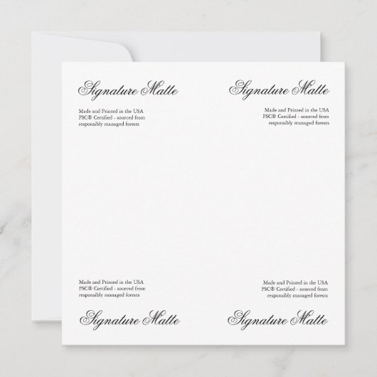 Paper Sample Choose Your Paper Type (Front)