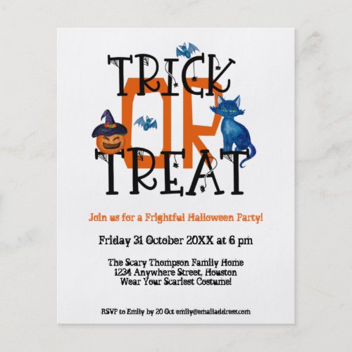 PAPER  Script Trick Or Treat Halloween Party
