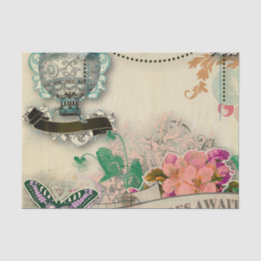 paper shabby chic, french country,vintage,worn,rus