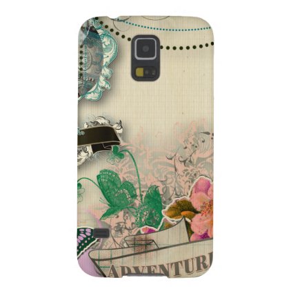paper shabby chic, french country,vintage,worn,rus case for galaxy s5