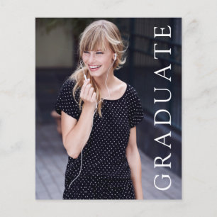 PAPER She Did It Photo Graduation Announcement