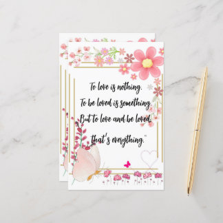 Paper Sheet and Love Quotes