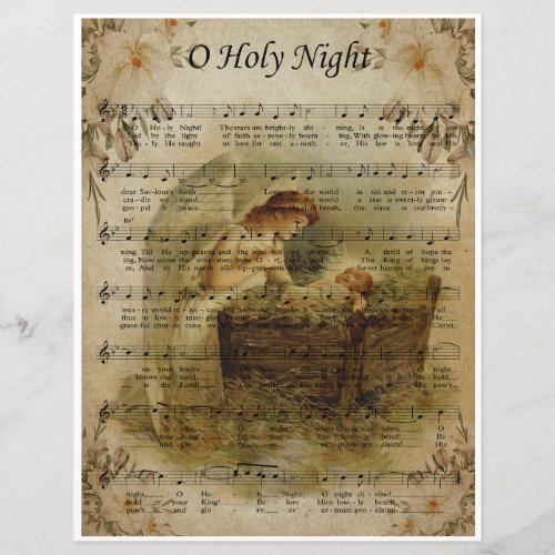 Paper_Sheet Music Art_O Holy Night