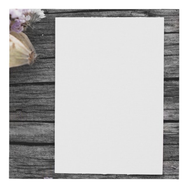 Paper sheet old background faux canvas print (Front)