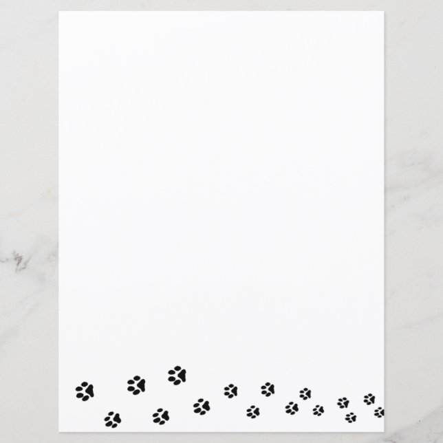 Paper Sheets - Paw Prints (Front)