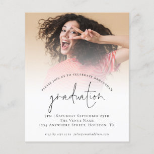 PAPER Simple Photo Graduation 2024 Party Invite