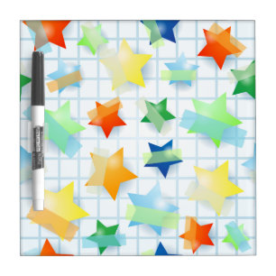 Paper stars, board