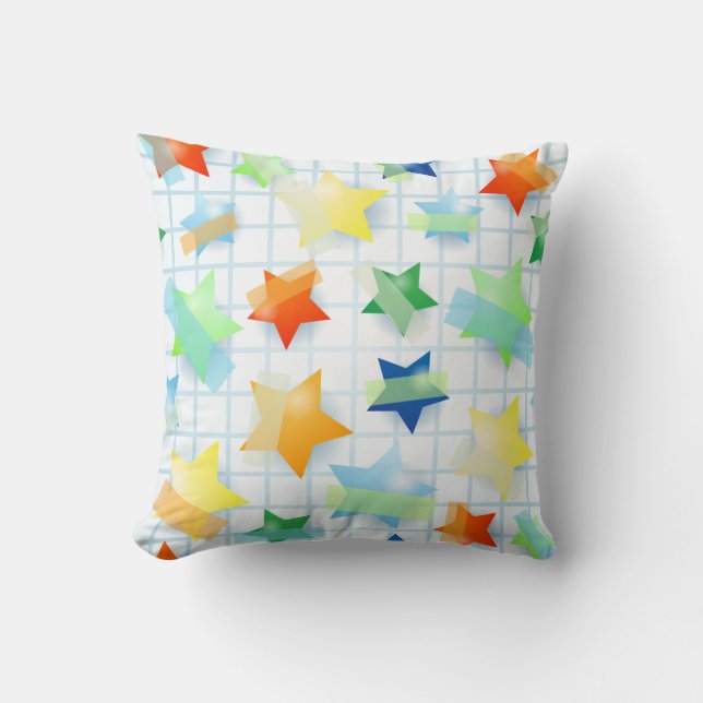 Paper stars, pillow (Front)