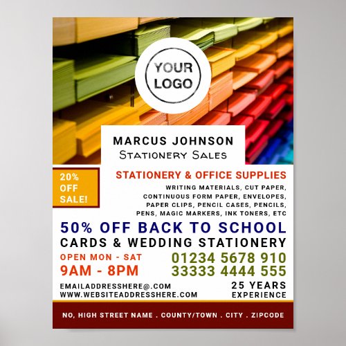 Paper Stationery  Office Supplies Stationer Poster