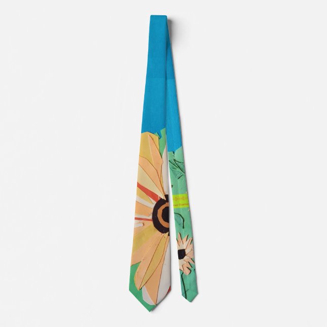 Paper Sunflower Necktie (Front)
