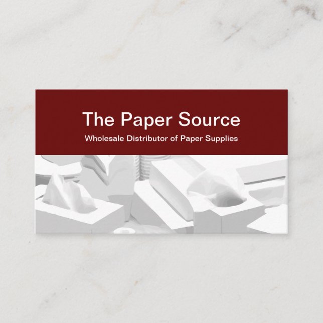 Paper Supply Distributor Business Card (Front)