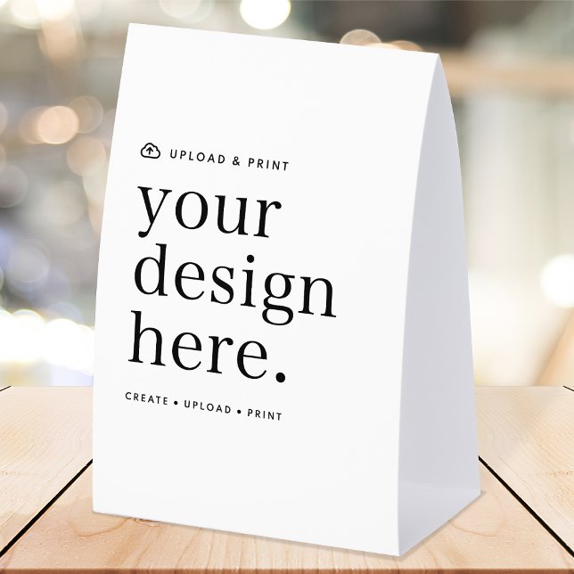 Paper Table Tent Sign | DIY 4x6 Tabletop Display (Versatile paper table tent sign for business, weddings, special occasion events & more!)