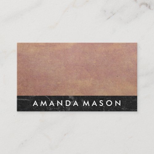 Paper Texture  Black Slate Marble Business Card