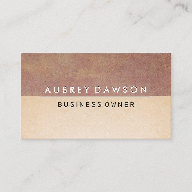 Paper Texture Color Block Business Card (Front)