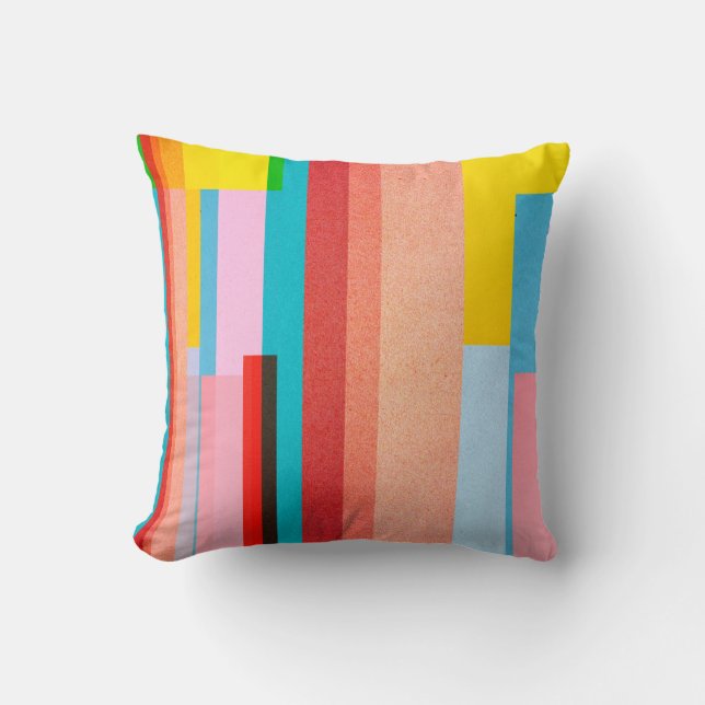 Paper texture - colorful background design throw pillow (Front)