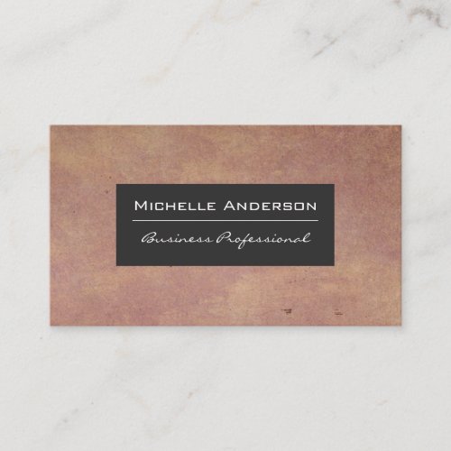 Paper Texture  Dark Gray Frame Business Card