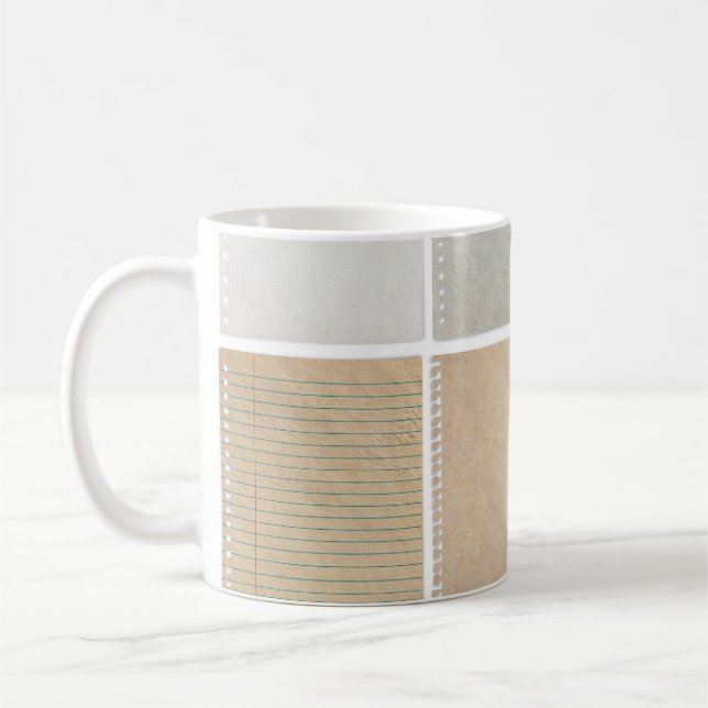 Paper Textures Background Design Elements Coffee Mug (Left)