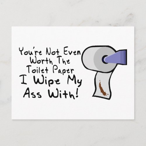 Paper Toilet Postcard