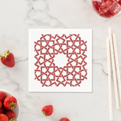 Paper towel Moroccan Mosaic red Napkins