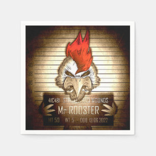 Paper Towel Mr. Rooster Vintage Napkins