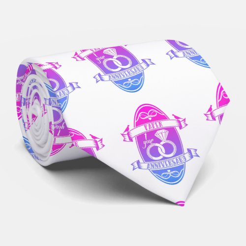 Paper traditional 1st First Wedding Anniversary Neck Tie