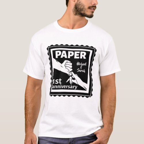 Paper traditional 1st wedding anniversary T_Shirt