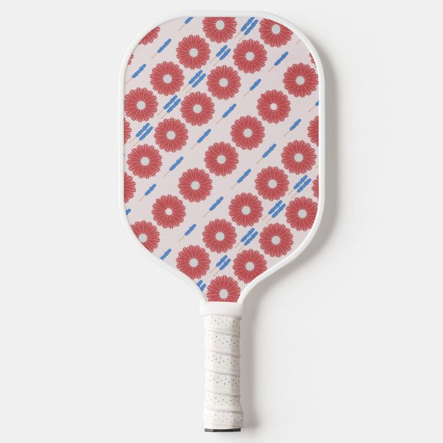 Paper Umbrellas and Rock Candy Swizzles Carbon Fiber Pickleball Paddle (Front)