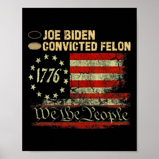 Paper Voting For Trump  Poster (Front)