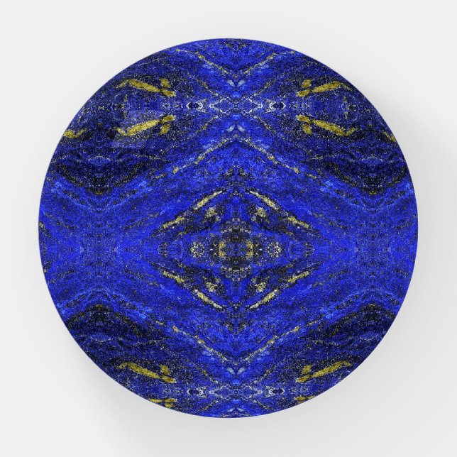 Paper Weight Lapis and Pyrite (Front)