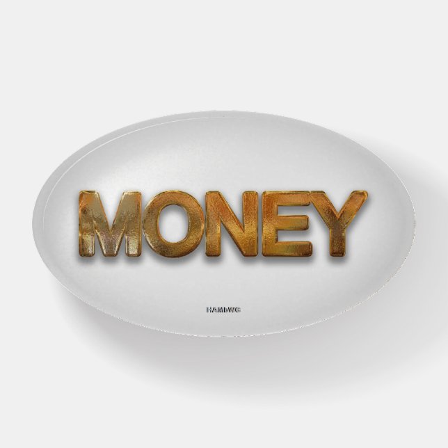 Paper Weight -Money Gold Bar - HAMbyWG (Front)