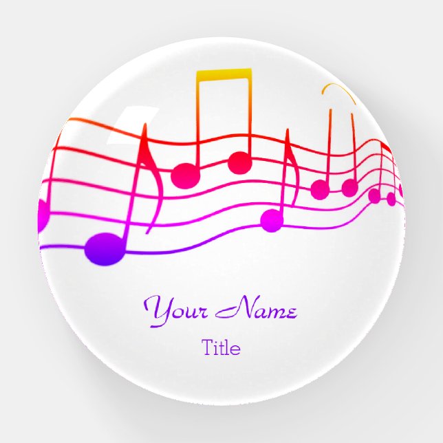 Paper Weight - Music Symbol - HAMbyWG (Front)