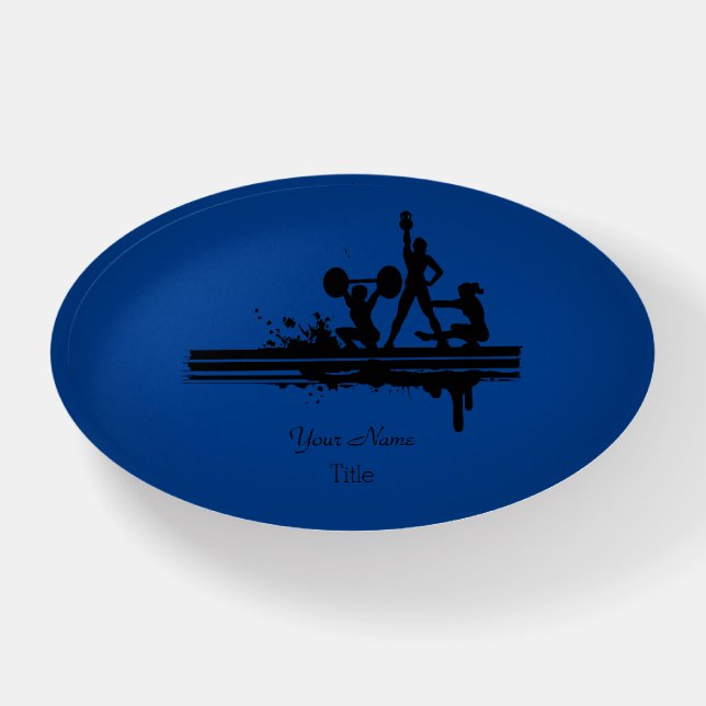 Paper Weight - Physical Fitness Symbol - HAMbyWG (Front)